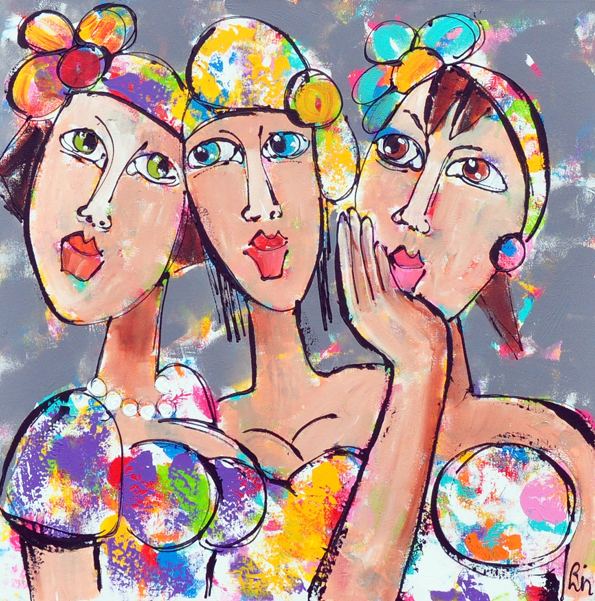 Three faces